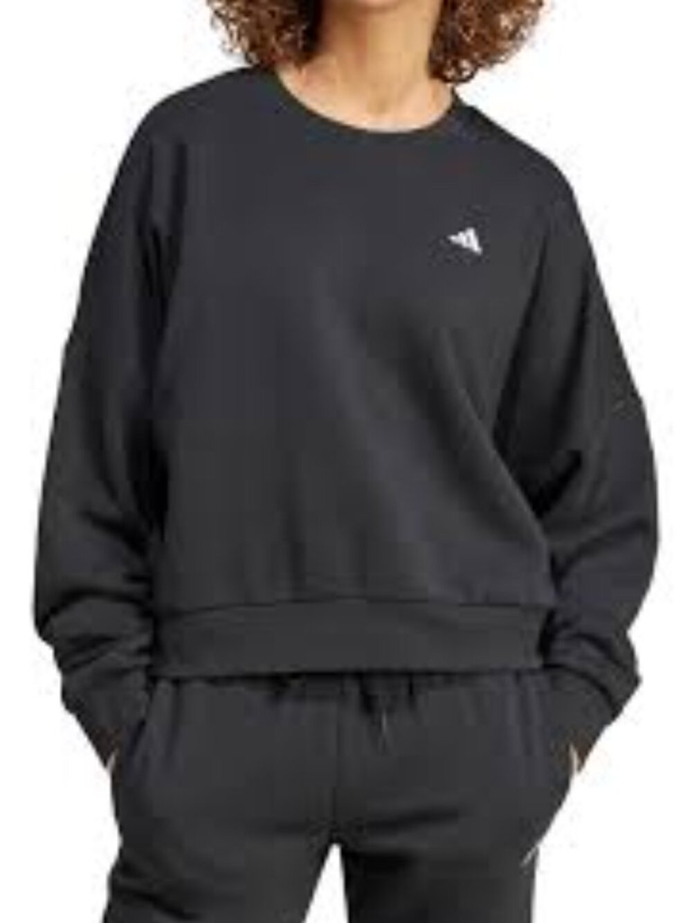 Adidas Black Sweatshirt Top Size Extra Large